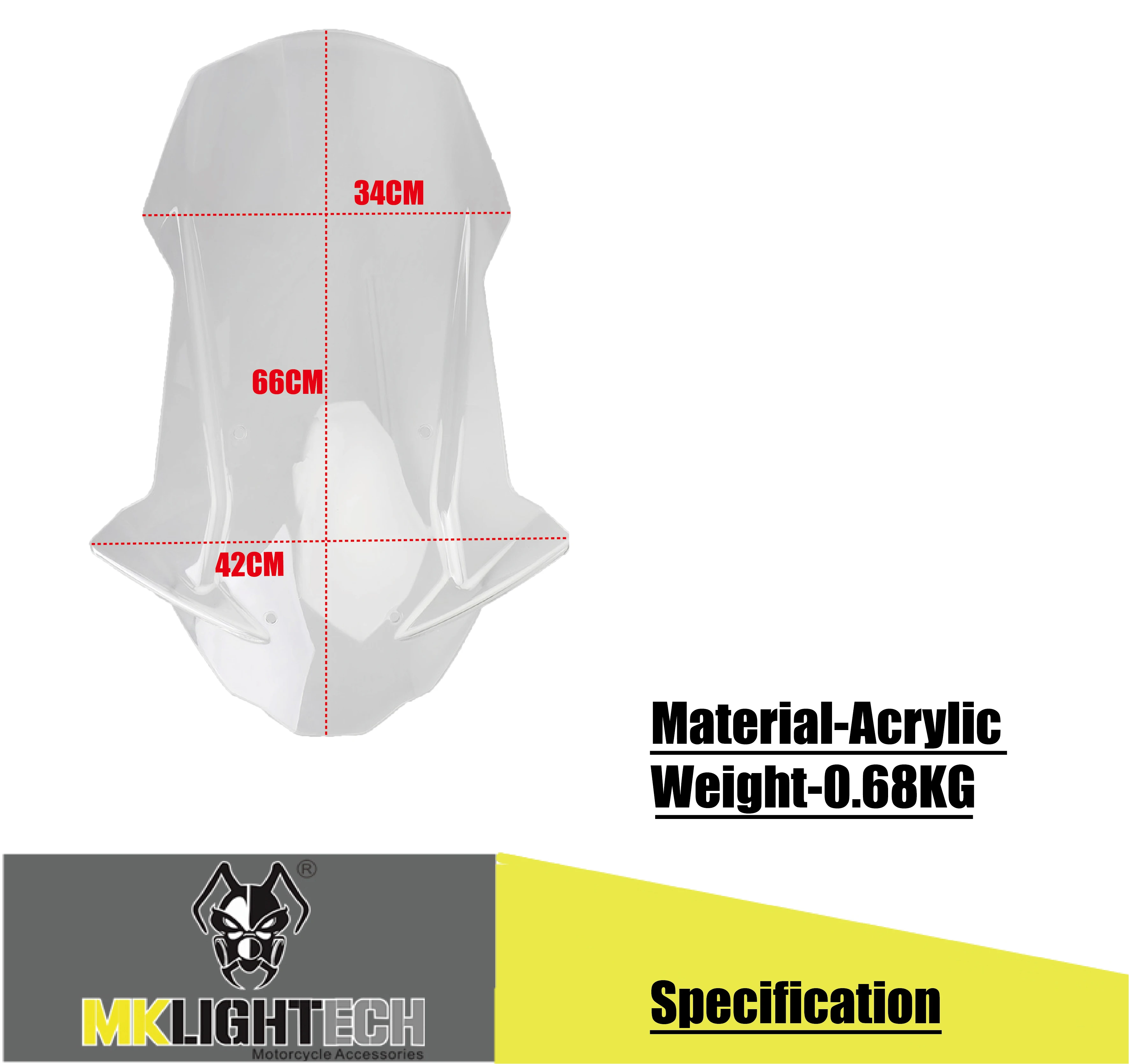 

Motorcycle Windscreen Visor Viser Wind Deflectors Windshield for Honda X ADV 750 X-ADV750 XADV 750 2017 2018 2019 Clear Smoke