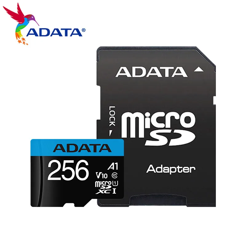 ADATA 256 Гб карта памяти Premier microSDXC с адаптером селфи стик USH I C10 микро SD карты до 98