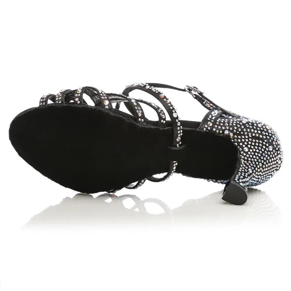 Туфли Стразы для латиноамериканских танцев женские туфли на высоком каблуке 6/7 5/8