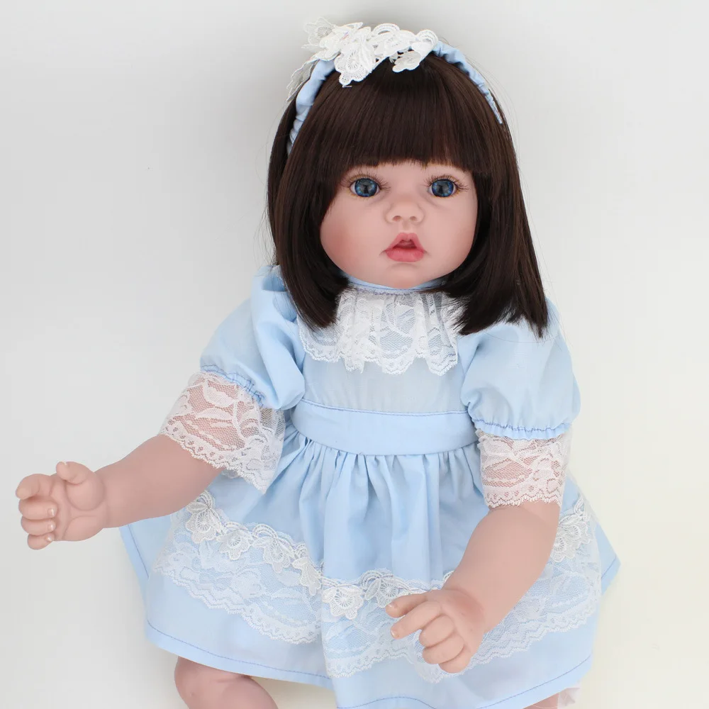 20 ''50 см девочка Bebe кукла-реборн Милая Детская кукла игрушка для детей на день рождения Рождественский подарок реалистичные полностью силиконовые детские куклы
