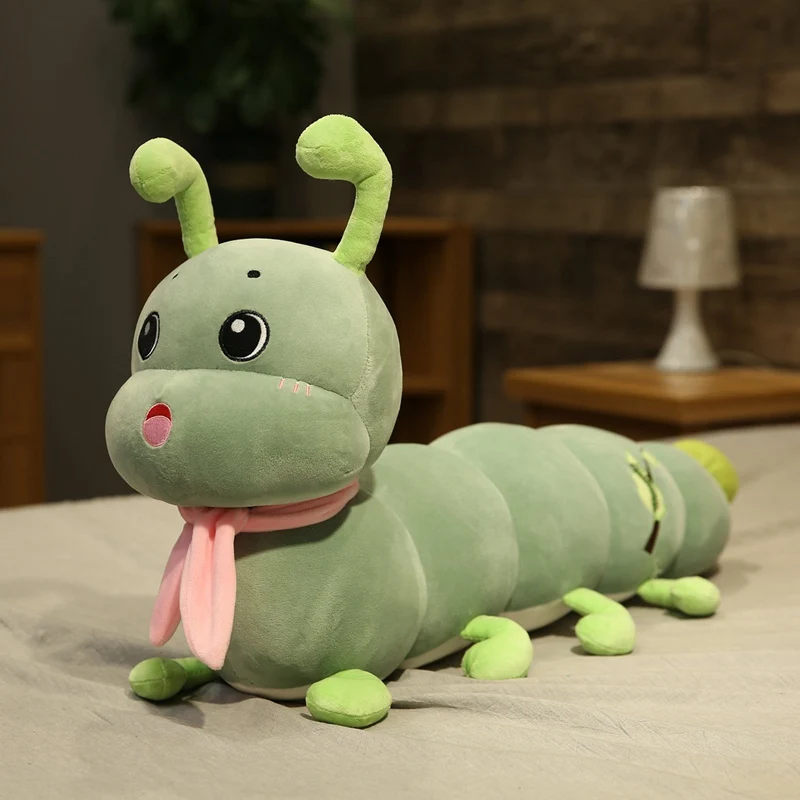 Популярные высококачественные гусеницы разноцветные плюшевые игрушки большие