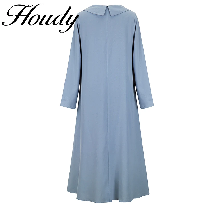 Новая летняя длинная юбка для женщин светло-голубого цвета с вышивкой, складками и свободным кроем, короткими рукавами, рубашкой с воротником-стойкой на пуговицах для вечеринки.