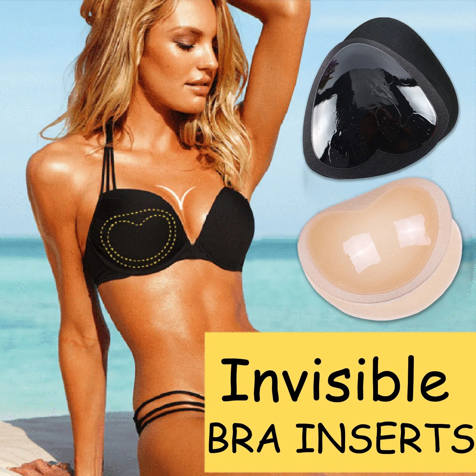 

1 Pair Sexy Bras Lift Women Invisible Silicone Breast Lifting Bra Waterproof Bra Inserts Women Push Up Invisible Bra Adhesive