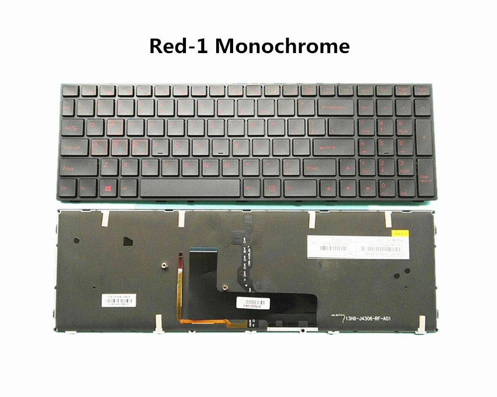 Новая монохромная клавиатура с RGB-подсветкой для ноутбука Hasee Z6 Z7 Z7M Z8 G6 G7 G8 Clevo P650