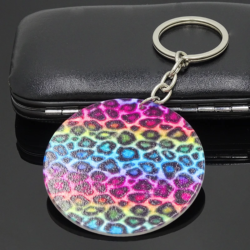 Цепочка для ключей с леопардовым принтом|Брелоки| |