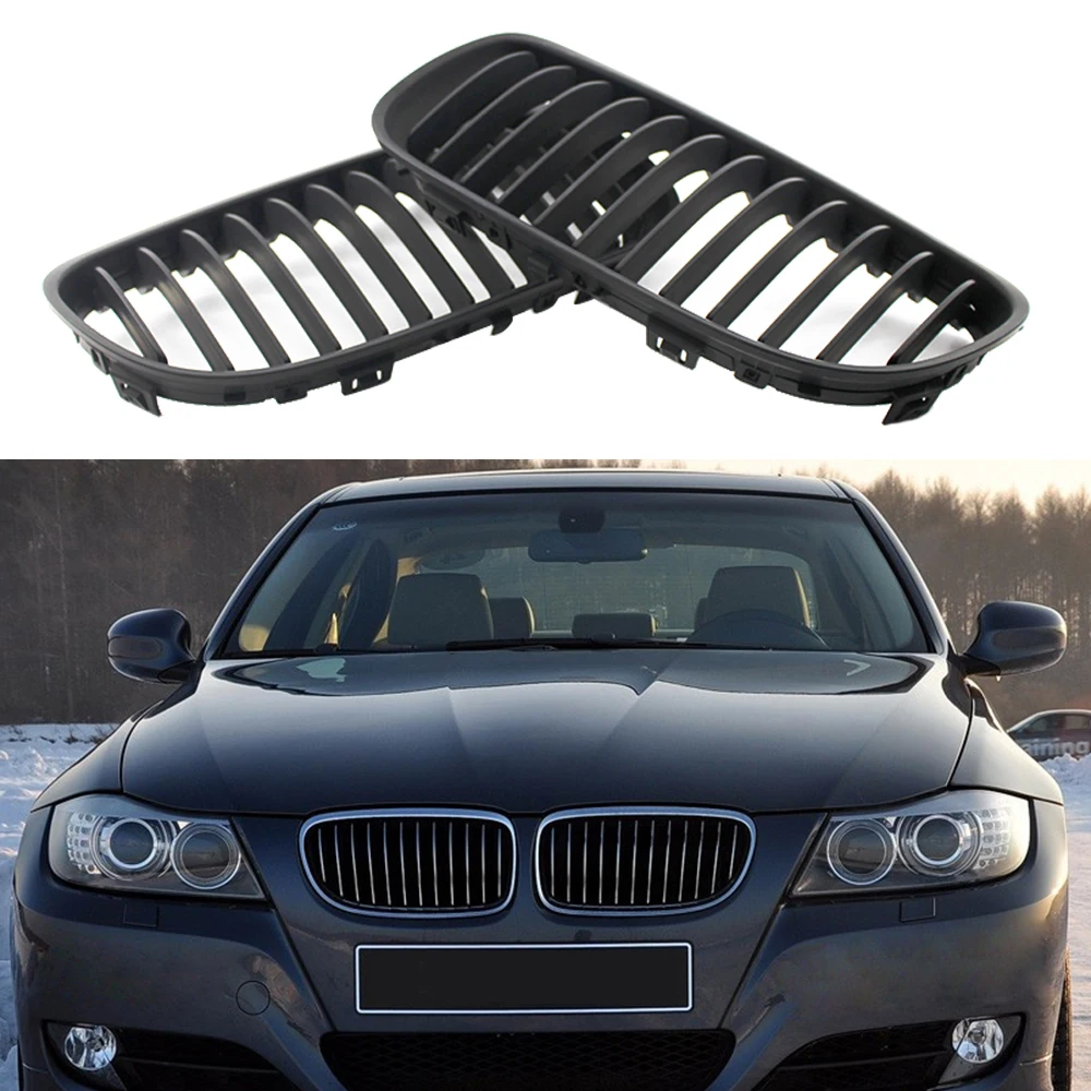 

2 шт., автомобильные решетки для переднего бампера BMW E90 318 320i 2009-2011