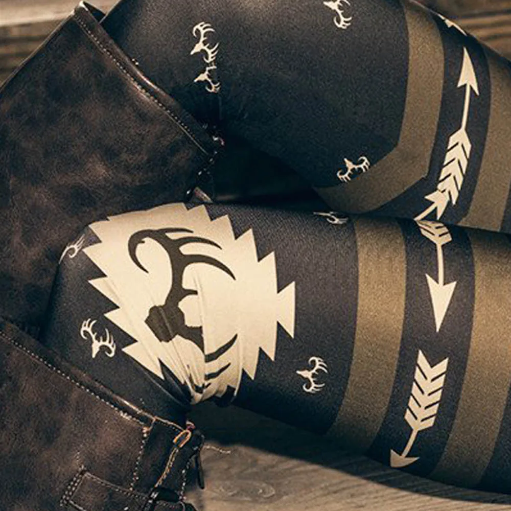 

Fashion Women Skinny Printed Stretchy Pants Leggings