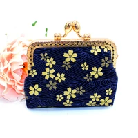 30pcs lot japanese style color vintage floral print high grade hhandmade coin purse lady purse cloth art and wind coin bag
