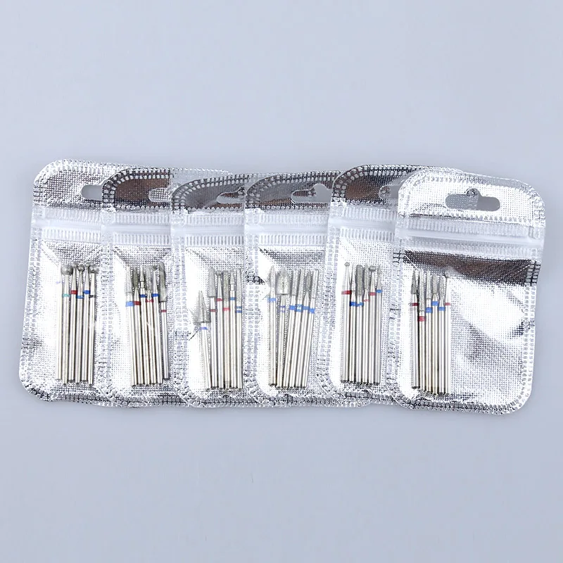 Алмазные фрезы для ногтей 7/6 шт. Ротационные электрические педикюра пилочки