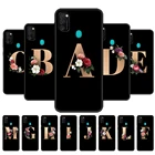 Чехол для Samsung M21, мягкий силиконовый чехол 6,4 дюйма для Samsung Galaxy M21 M 21 m215, черный чехол из ТПУ с забавным именем и надписью на заказ