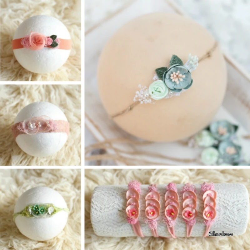 Новорожденный реквизит для фотосессии Детская повязка волос цветок головной