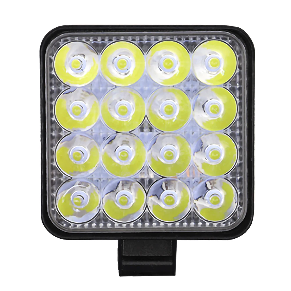 1pcs 12V 24V LED Car Work Light Square 48W 3520LM White Spotlight Off Road Flood Spot Lamp For Truck SUV 4WD Fog | Автомобили и