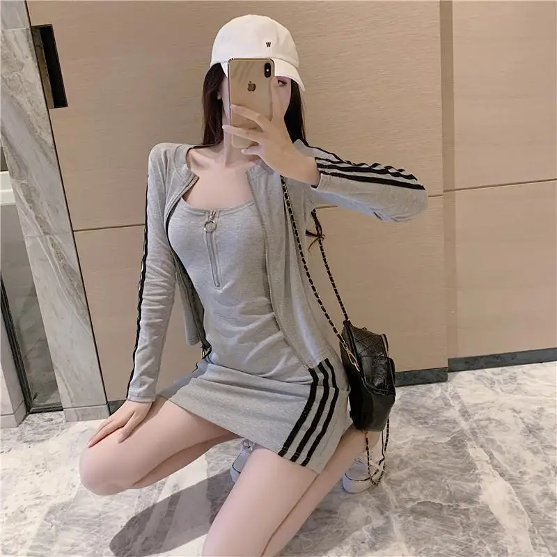 

Ins Suit Women's Fashion 2021 New Mini Enchanting Sexy Waist Pack Hip Rebel Two Piece Skirt Favourite Hot Recommend Special
