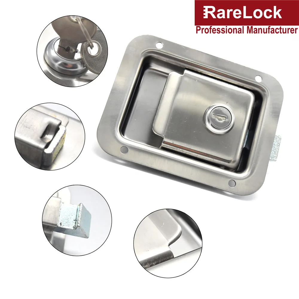 

Stainless Cabinet Lock for RV Truck Pickup Accessories Bus Car Lock Rarelock MMS216 dd