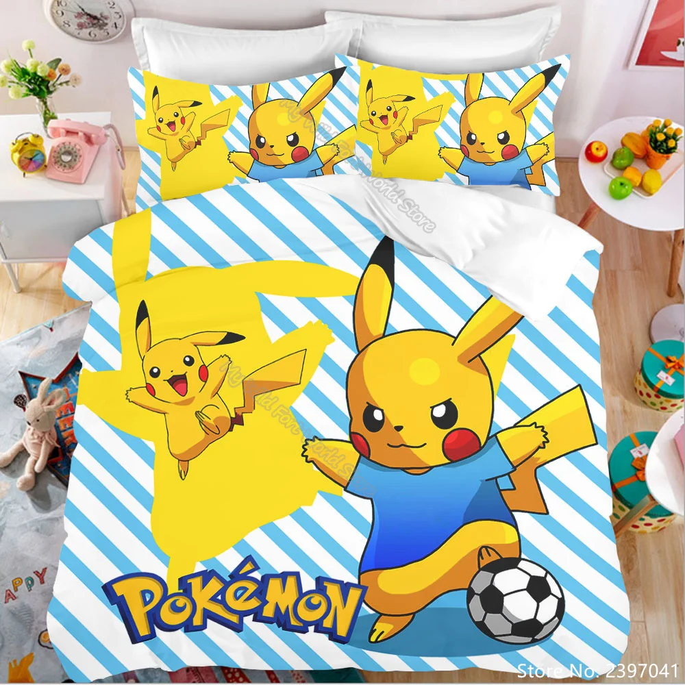 

New Bedding Set High Quality Bedclothes Kawaii Cute Cartoon Printed Quilt Cover Bed Spead Pillowcase Child Bedroom Birthday Gift