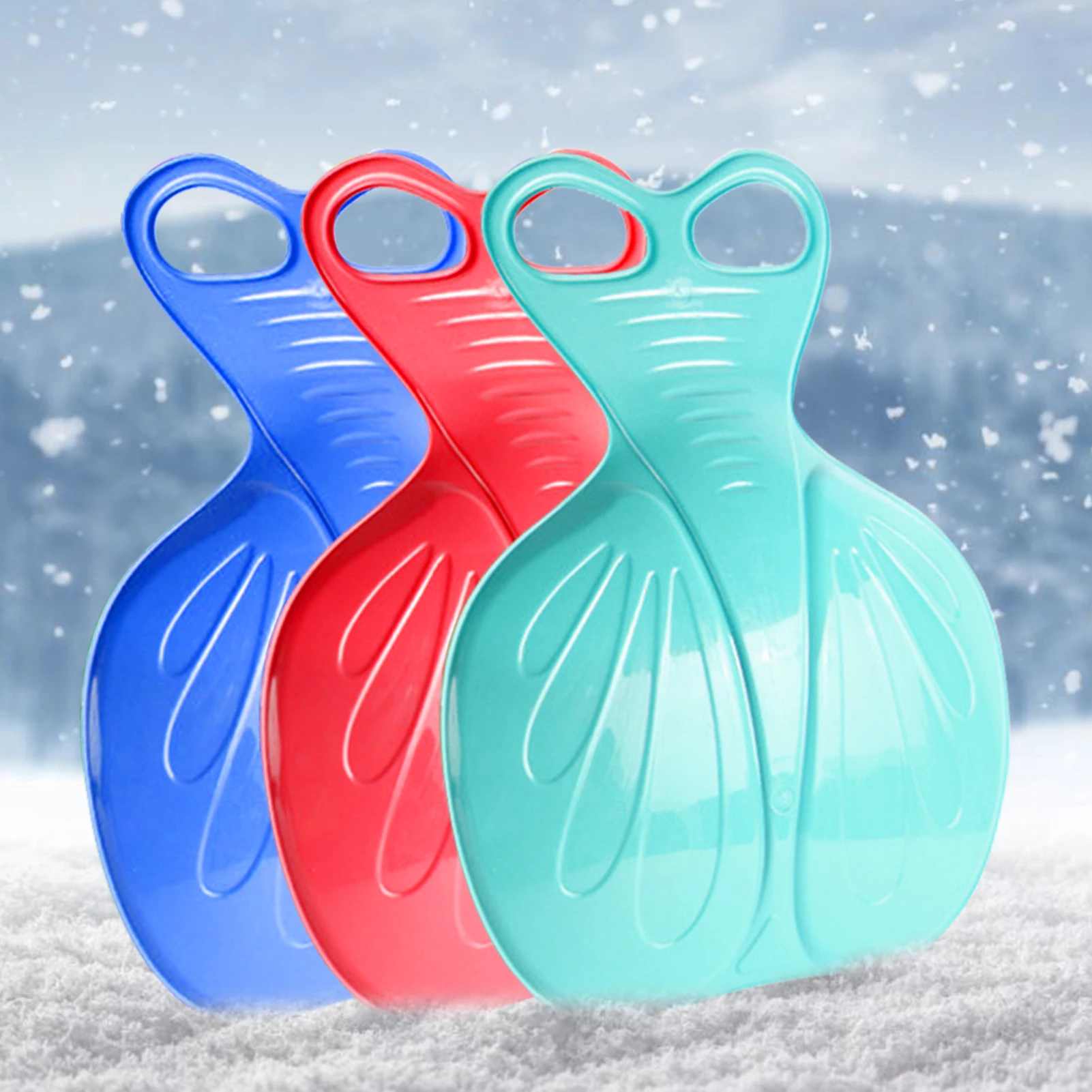 

Snow Sled Board Plastic Sand Pad Winter Snow Sled for Kids Adults