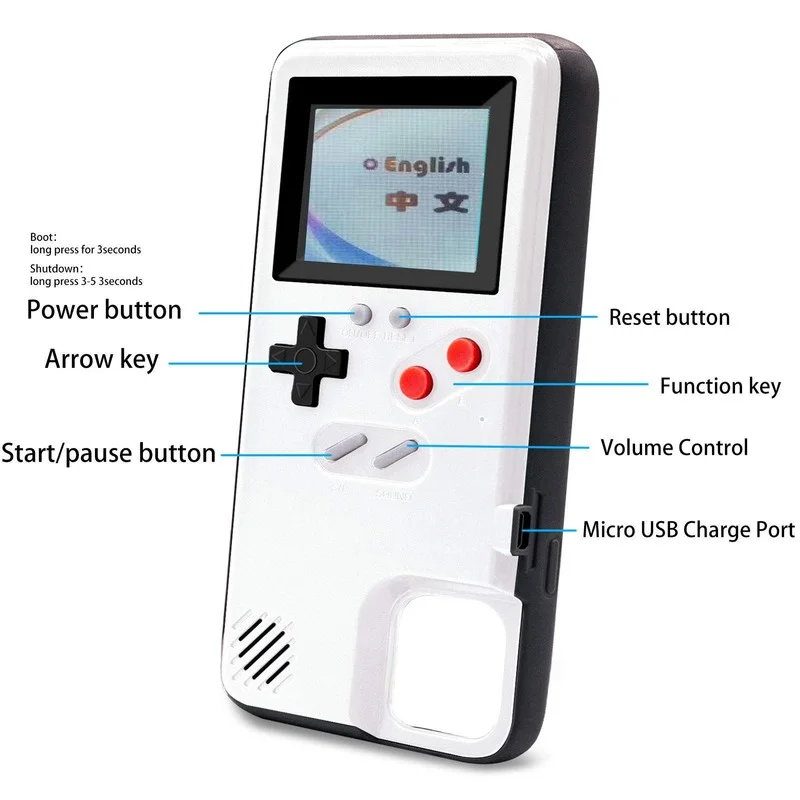 video game case for iphone 13 12 11 pro max x xs xr 6 7 8 6s plus case color screen game for samsung galaxy s20 s21 ultra s10 free global shipping