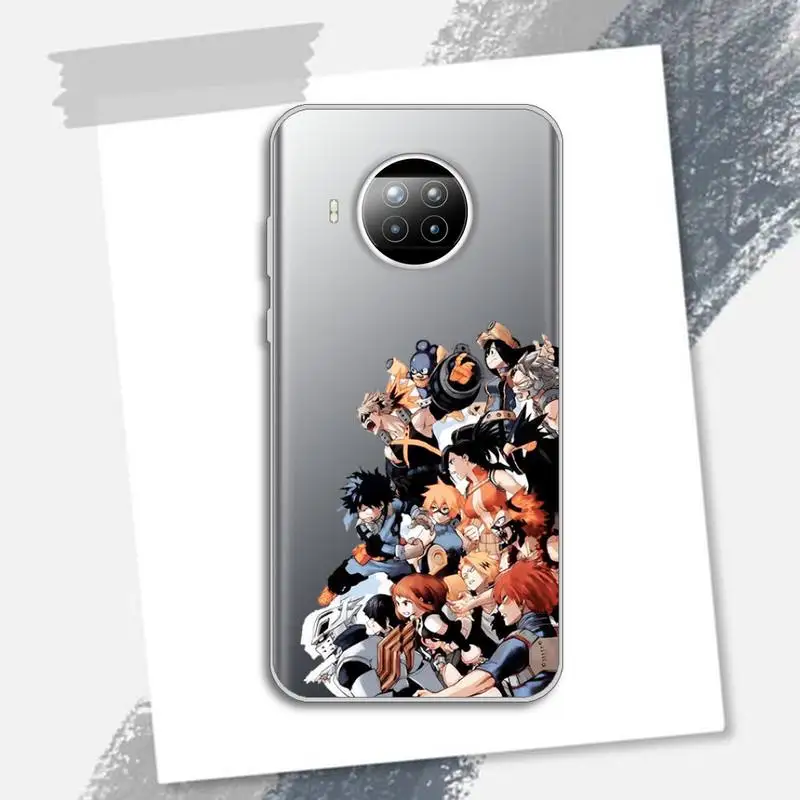 

My Hero Academia deku bakugou Phone Case Transparent for xiaomi redmi note 8 9 9s 11 10t lite pro