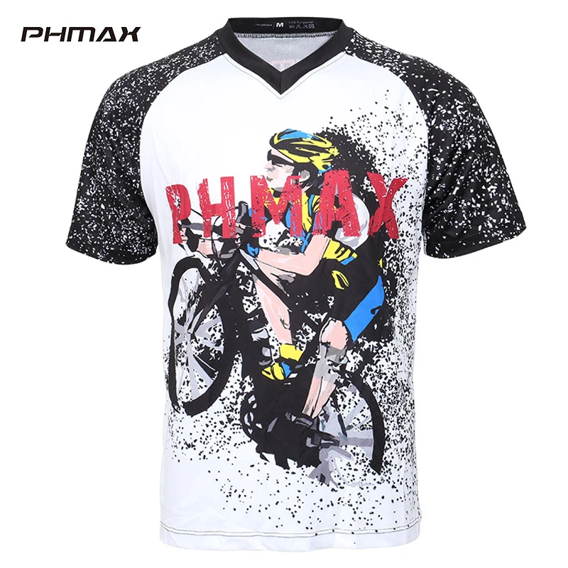 PHMAX летние майки для горного спорта дышащие мотокросса футболка гоночного
