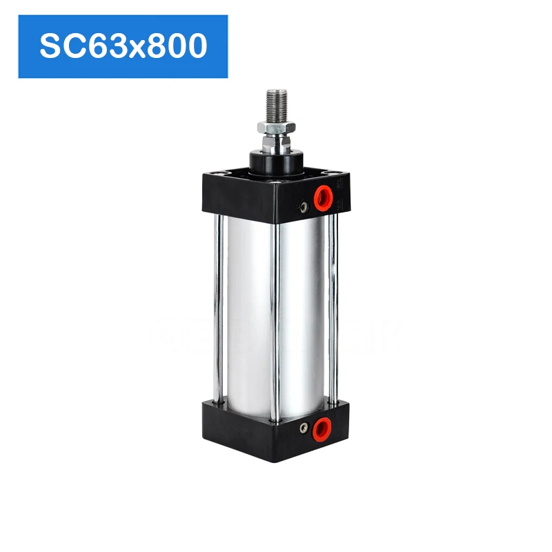 SC63X800 63mm Bore 800mm Stroke Air Pressure Plunger Actuator Price Double Acting Piston And Pneumatic Cylinder Standard | Строительство