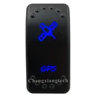 Синяя светодиодная лазерная гравировка-GPS-клавишный переключатель 5 контактов ВКЛ.ВЫКЛ. 12 В 24 В SPST для автомобиля лодки грузовика RV