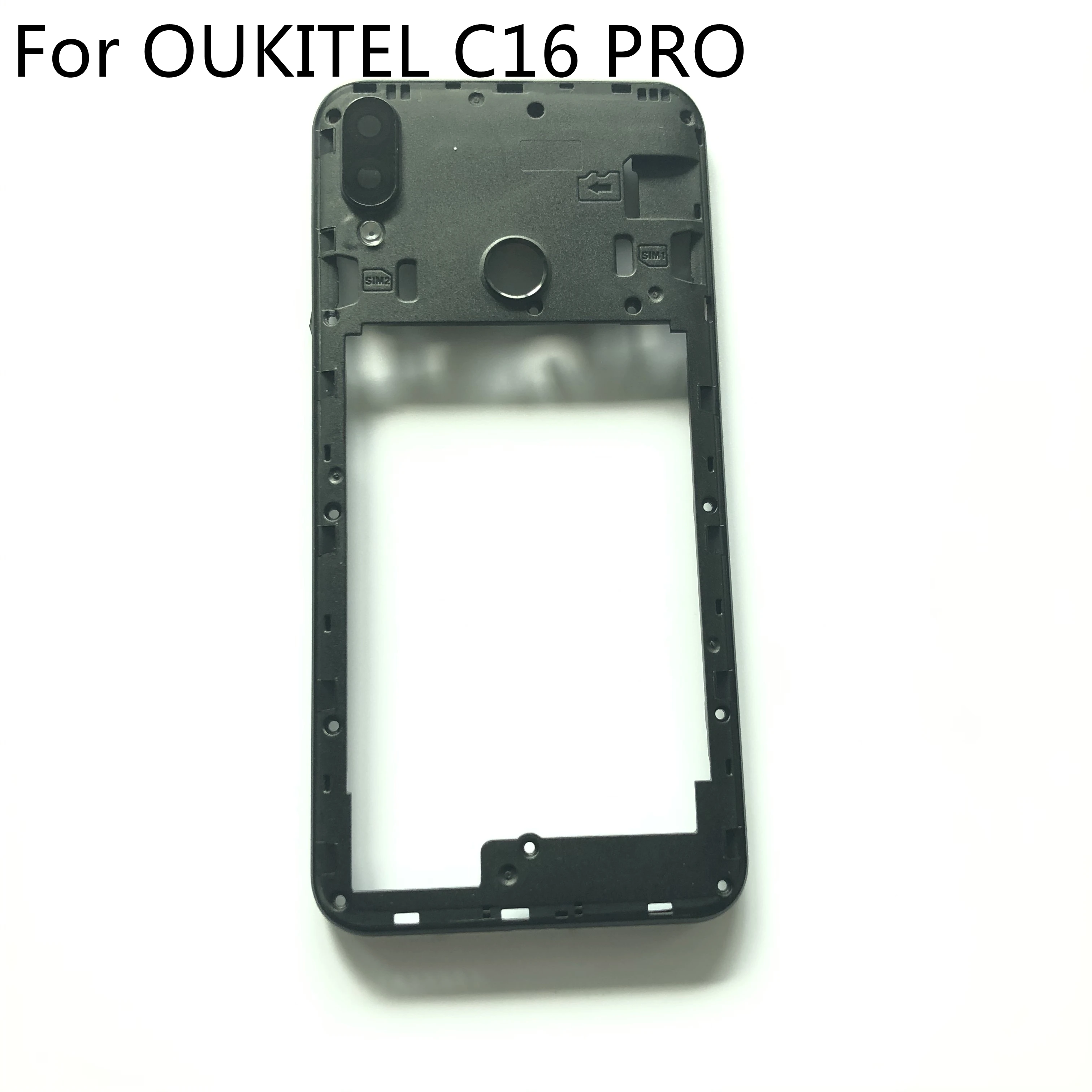 

OUKITEL C16 Pro Used Back Frame Shell Case + Camera Glass Lens For OUKITEL C16 Pro MTK6761P Quad Core 5.71" 1520X720 Smartphone
