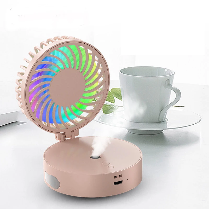 Портативный складной веер распыла воды электрический USB Перезаряжаемые Ручной
