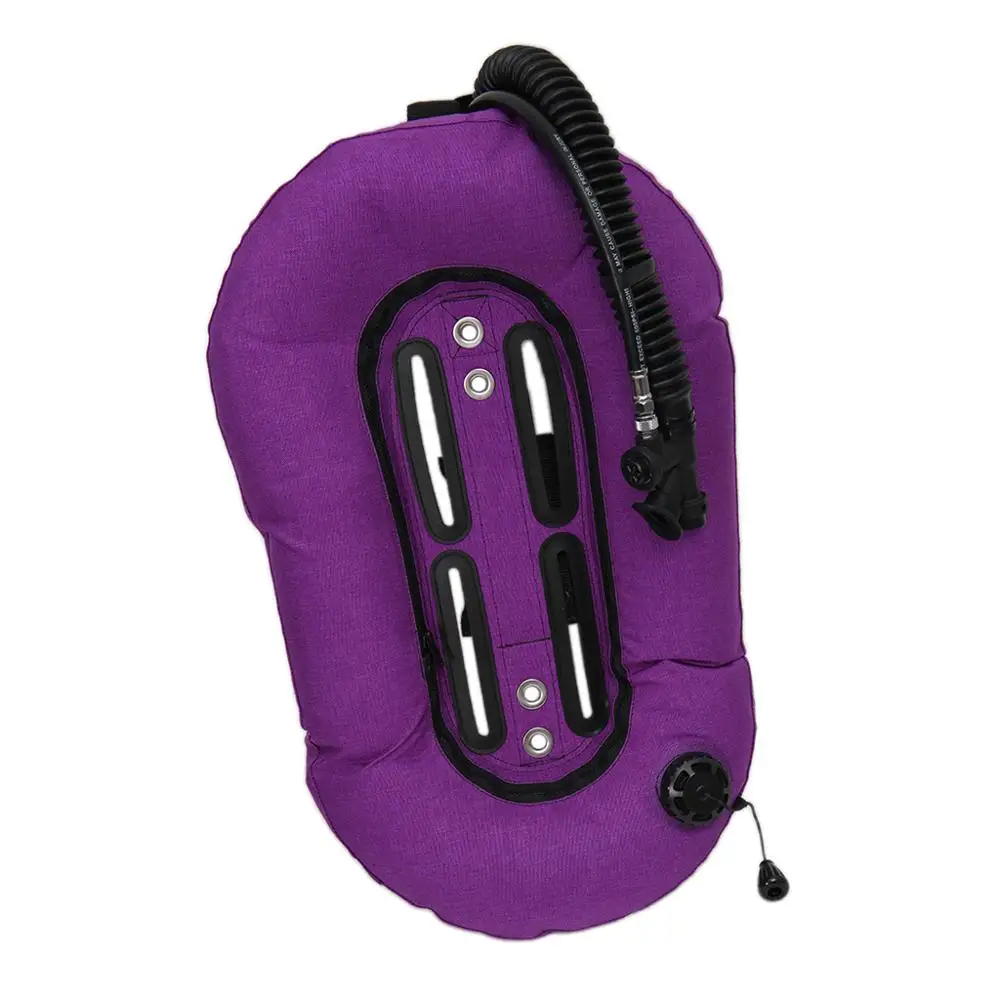 Purple Scuba Diving Donut Wing 30lb/13.3kg with Single Tube Snorkeling BCD Tech Back Plate for Professional Divers Tech Equipment - Цвет: Purple