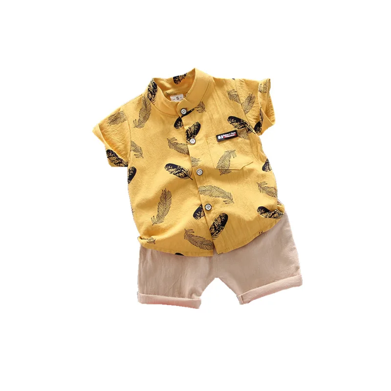Boy Clothing Casual Baby Girl's Summer Clothes Set Sports shirt+ Shorts Suits Cotton products Kids clothes | Детская одежда и