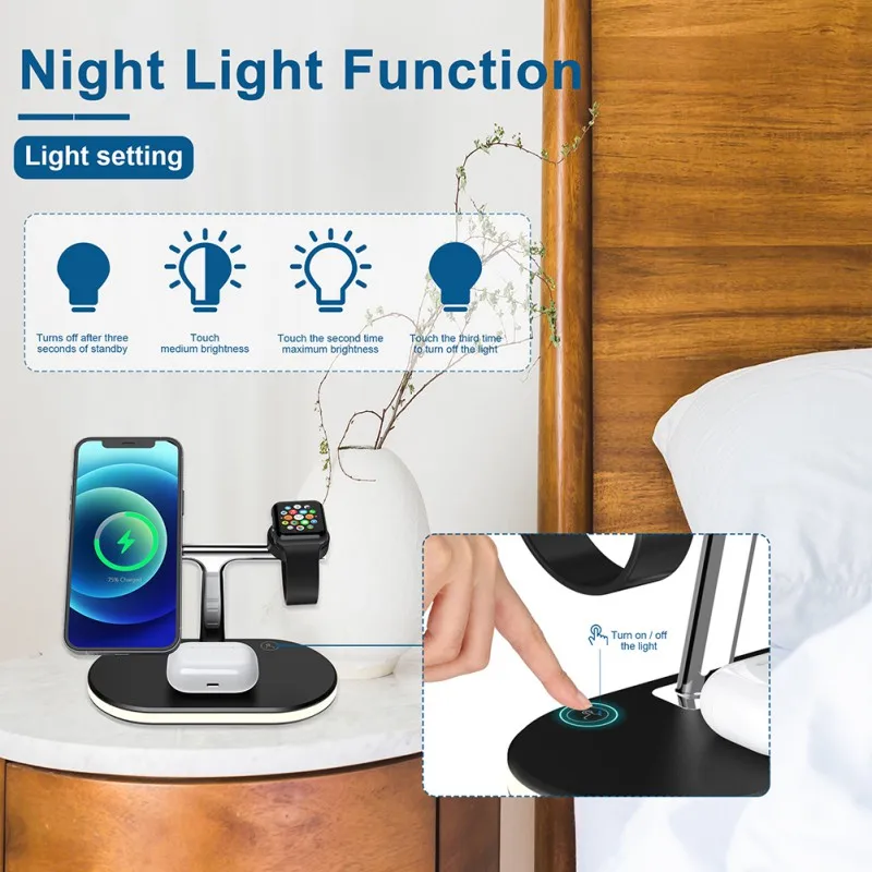 

Three-in-one Magnetic Wireless Charger IsCharger 15W Wireless Fast Charging