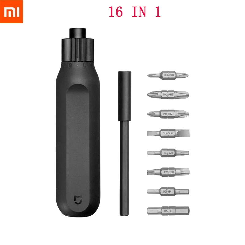 Отвертка Xiaomi Mijia 16 в 1 отвертка с храповым механизмом домашняя высокоточная Torx Cross
