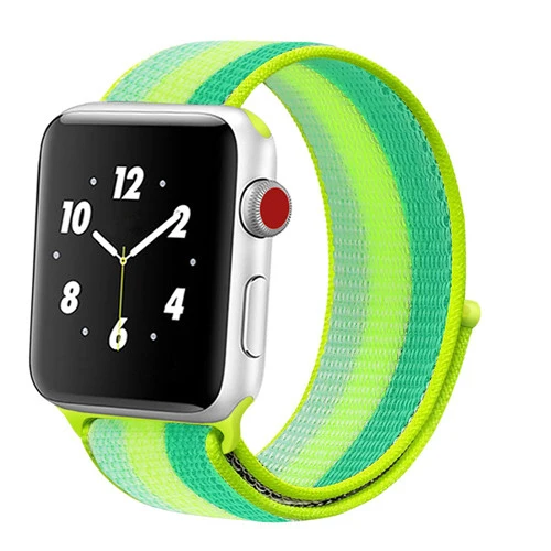 Спортивный нейлоновый ремешок для apple watch 4, apple watch 5, ремешок correa iwatch 44 мм, 40 мм, 38 мм, 42 мм, apple watch series 4, 3, 2, 1 - Цвет ремешка: new pollen yellow