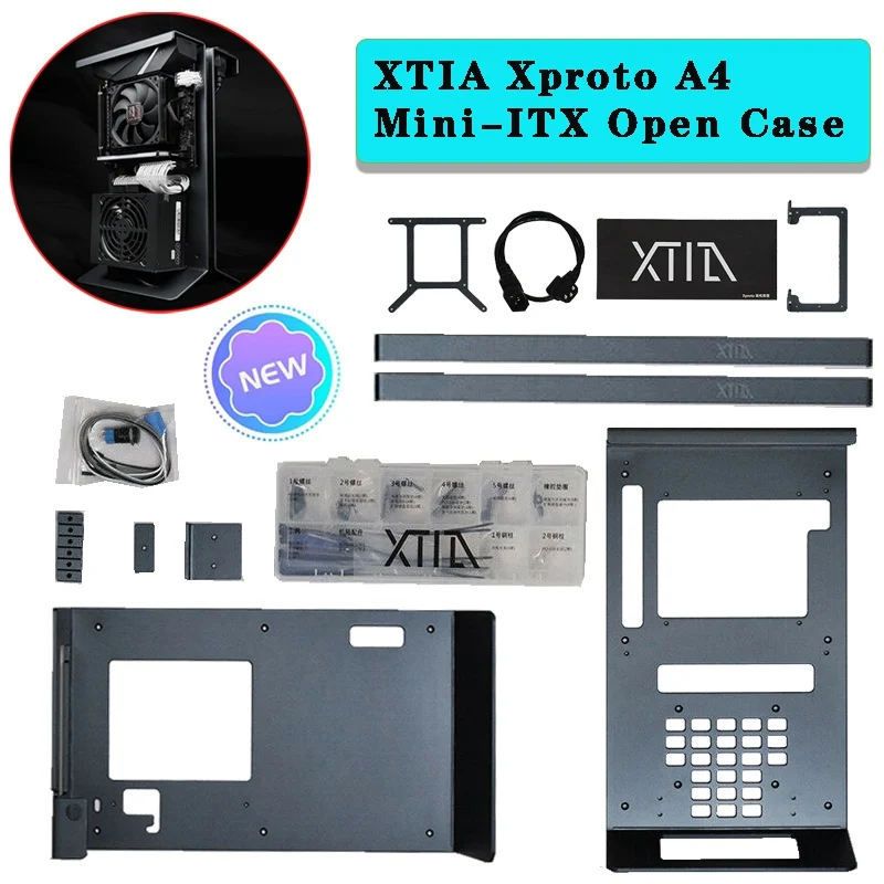

Чехол XTIA Xproto A4 Mini-ITX Open чехол Mini Tower чехол темно-серый чехол для компьютера