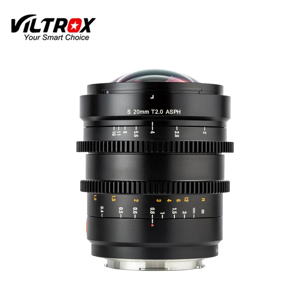Viltrox 20 мм T2.0 широкоугольный пленочный объектив с полной рамкой Prime