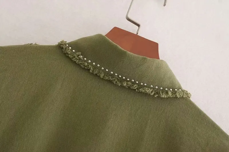 Черное джинсовое Женское пальто, зимнее корейское модное пальто с кисточками, женское шикарное пальто с длинным рукавом и потертой отделкой, блузки Chaqueta Mujer