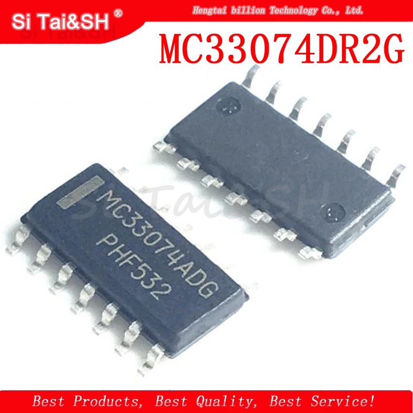 

5PCS MC33074DR2G SOP14 MC33074DR SOP MC33074 MC33074DG SOP-14