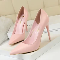 stiletto shallow mouth and pointed sexy korean style fashion simple womens shoes high heels