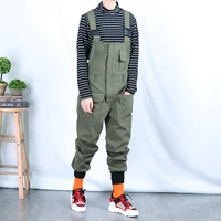 vintage mens casual pants overalls safari style loose trousers black army green pencil pants b79