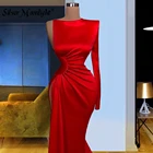 Женское вечернее платье-Русалка It's yiiya, Красное Облегающее длинное платье на одно плечо в африканском стиле на лето 2022