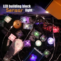 led light classic bricks building block accessories figure parts sensor battery city street creator colorful kids toys christmas