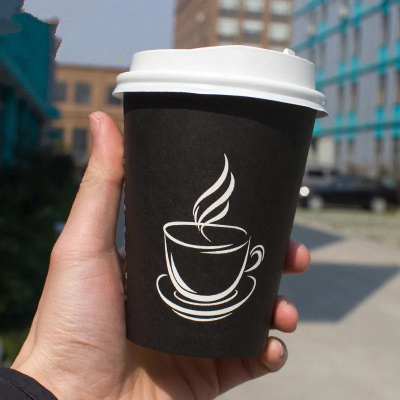 50 шт. высокое качество креативная одноразовые чашки для кофе упаковка с горячими