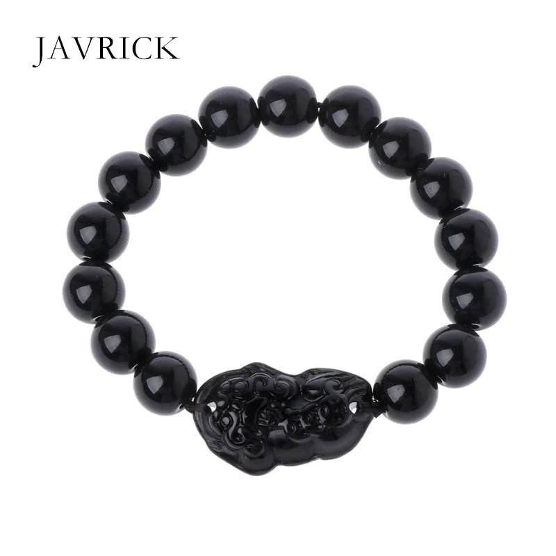Фэн шуй обсидиановый камень для привлечения богатства Pi Xiu браслет и удачи женщин