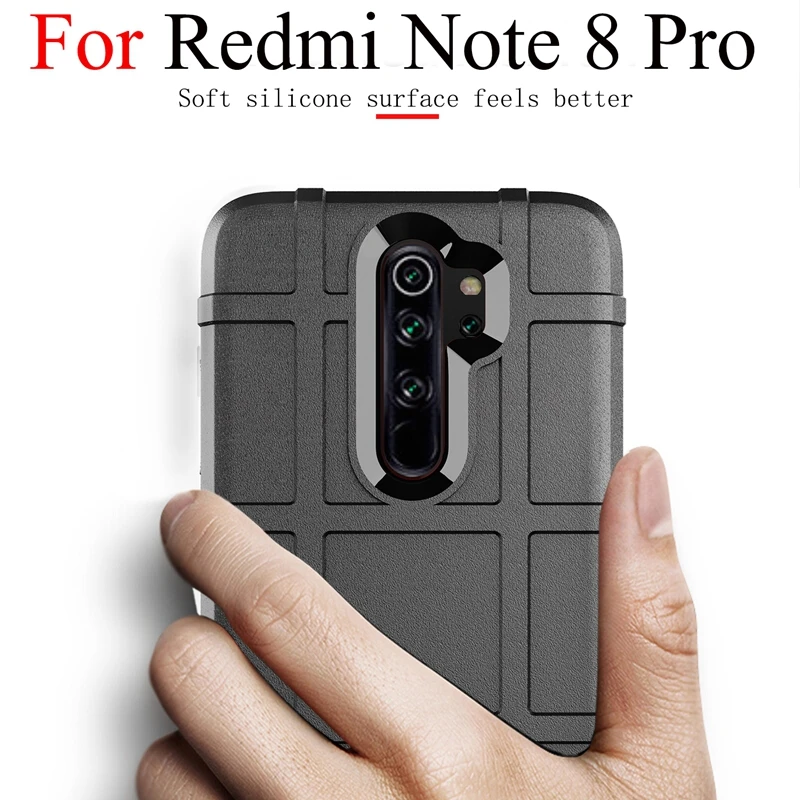 Прочный чехол для Redmi Note 8 Xiaomi Pro Мягкий бампер телефона защитный Xiomi Note8 | Мобильные