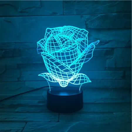 3D 563 светодиодный Ночной светильник лампа Baby подарок USB или Батарея приведенный в