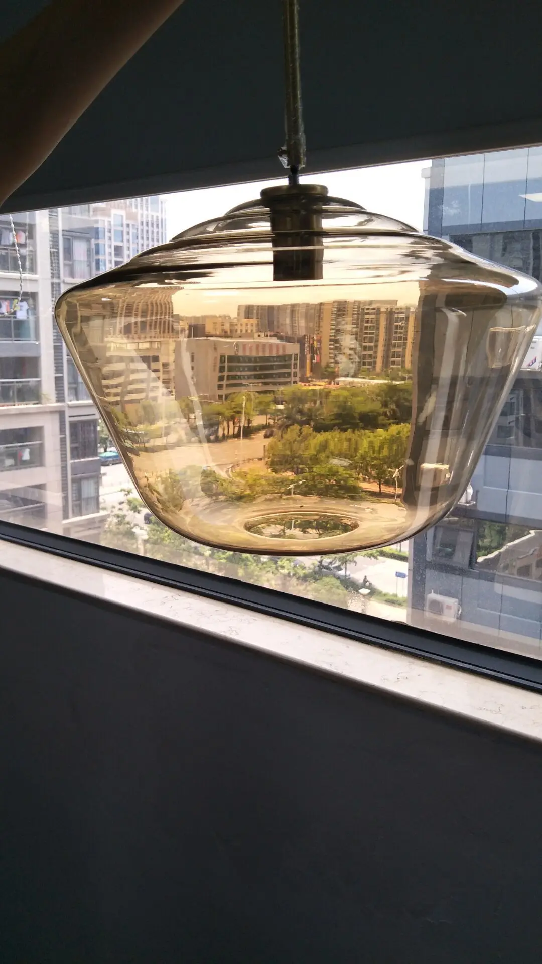 Американские креативные стеклянные шаровые подвесные светильники с железным