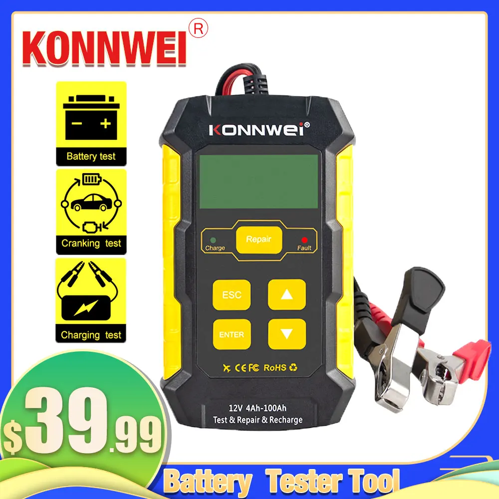 KONNWEI KW510 3in Многофункциональный Батарея полностью автоматическая машина для