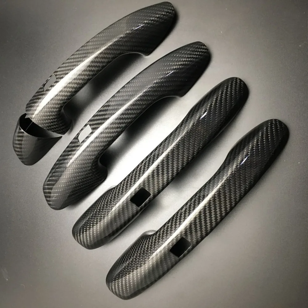 Автомобильная накладка на дверную ручку из углеродного волокна для Benz C E S GLC GLE Class