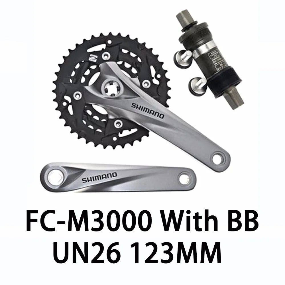 ACERA FC-M3000 3x9-Скорость MTB шатун для горного велосипеда 40-30-22T 170 мм HG 9-Скорость с BB-UN26 123 мм велосипед аксессуары