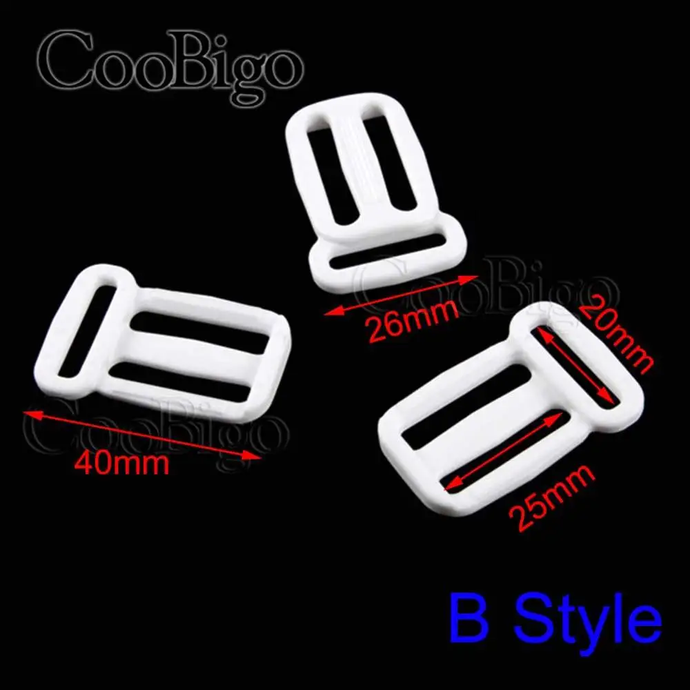 B Style 10 шт. пластик многофункциональный Многофункциональный Размер Tri-Glide Регулируемый слайдер пряжки для ошейника Собаки Жгут Рюкзак ремни Запчасти для ремня - Цвет: B Style