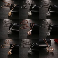 new mexico chime music ball caller vintage pendant aroma essential oil 3d style necklace for women fashion sweater chain jewelry
